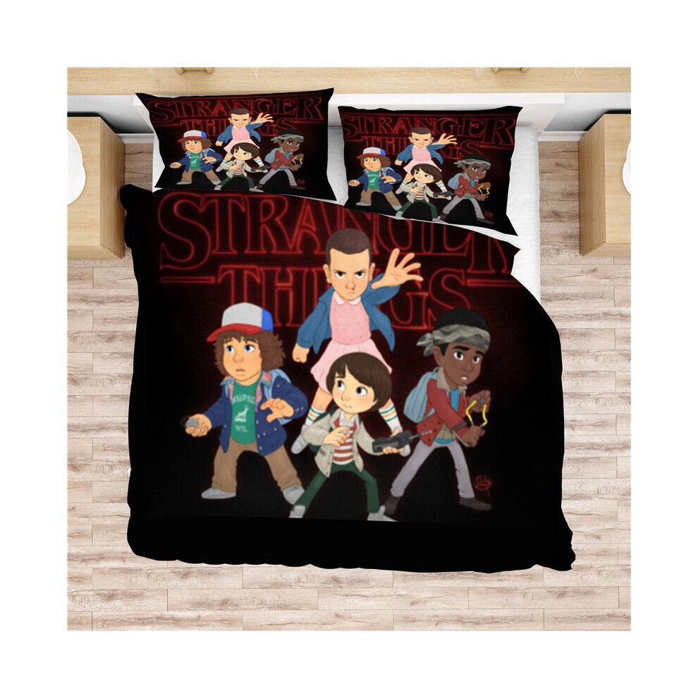 (Cartoon, 135*200cm) Stranger Things Season 3 Duvet Cover Bedding Set  UK Single 2PCS Set