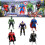 5pcs Avengers Hero Hulk Captain America Thanos Figures Super Toys Gifts 4