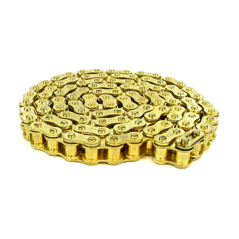 Drive Chain Pit Bike 428 68 Links + 1 Split Link Gold 5055583083853