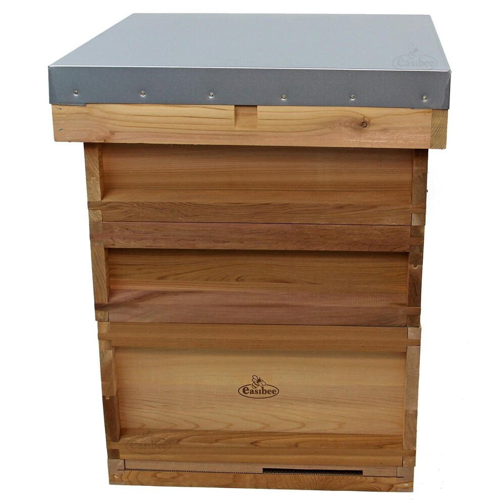 National Bee Hive Cedar New 2 Super 1 Brood with frames and wax 21612