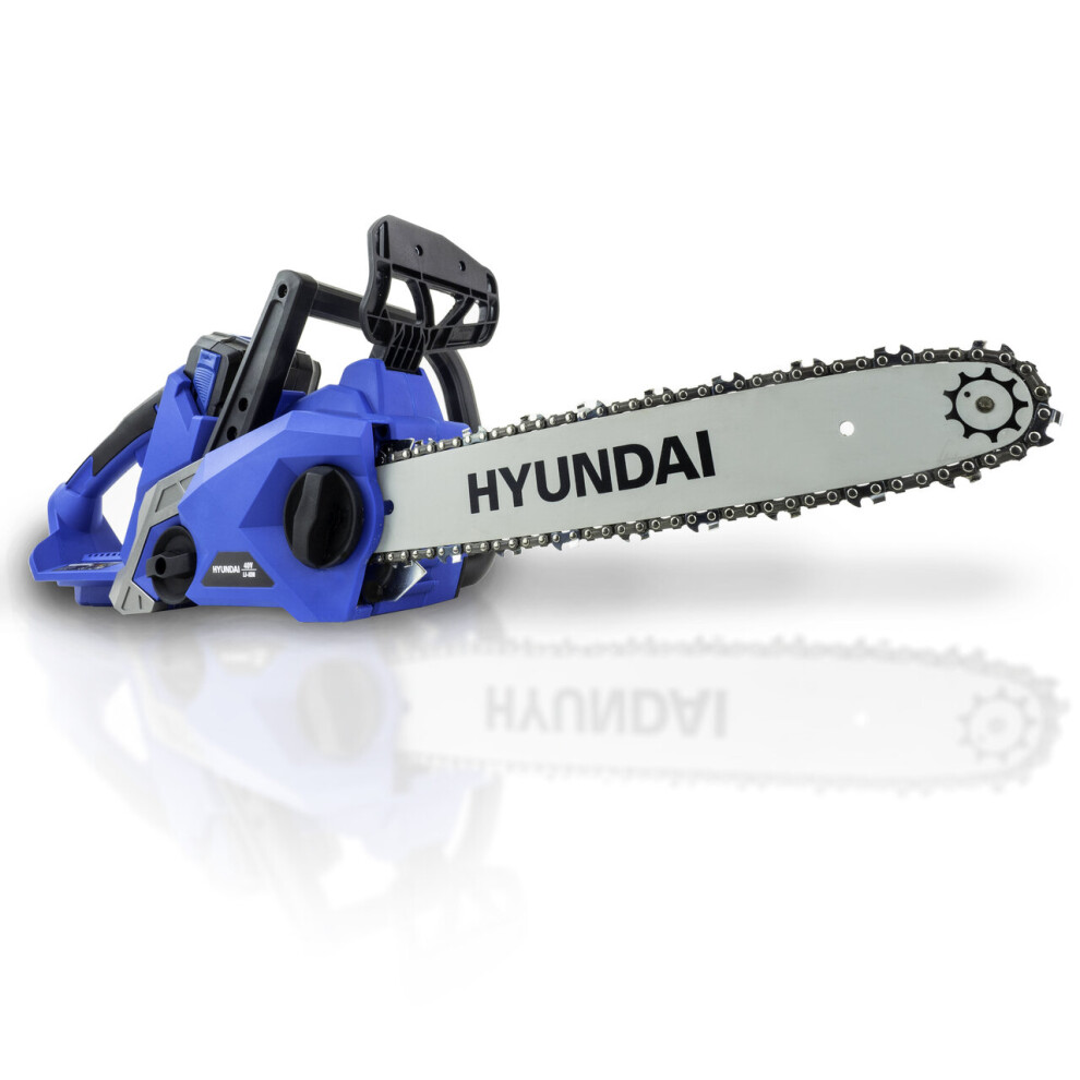 Hyundai 40V Lithium-Ion Battery Powered Cordless Chainsaw | HYC40LI