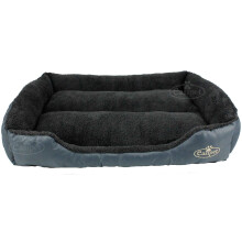 Dog Bed in Grey Faux Fur fleece XLarge Easipet 67263