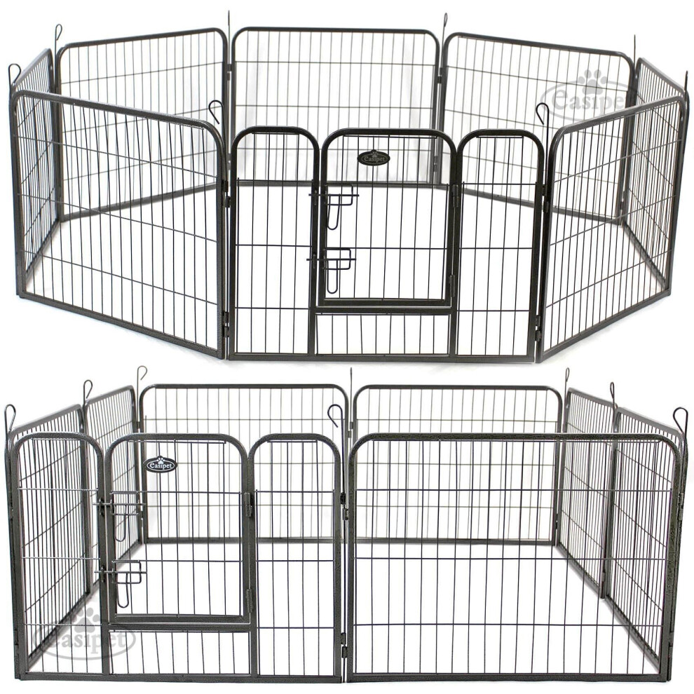 Heavy Duty 8 Panel Pet Playpen Metal Cage - Small 74153