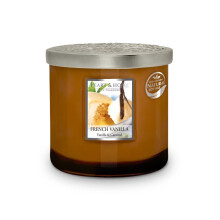 Heart & Home French Vanilla Twin Wick Scented Ellipse Candle In Glass Jar