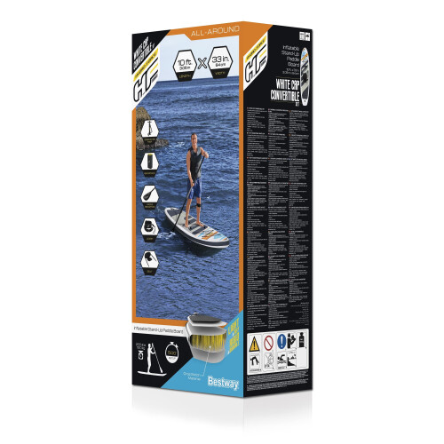 Bestway Bestway Hydroforce White Cap SUP Stand Up Paddleboard Set 1