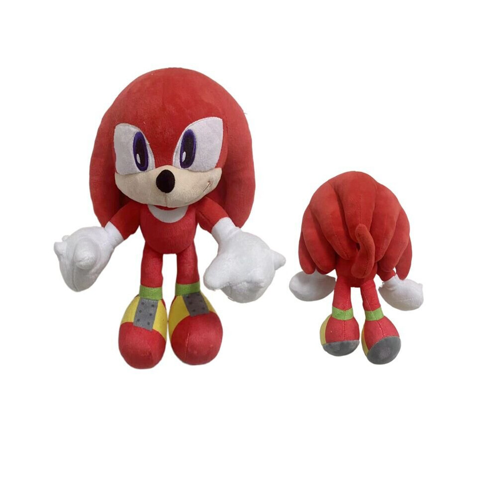 (Red) 30Cm Sonic Tails Shadow The Hedgehog Knuckles Toy Super Sonic Soft Plush Red