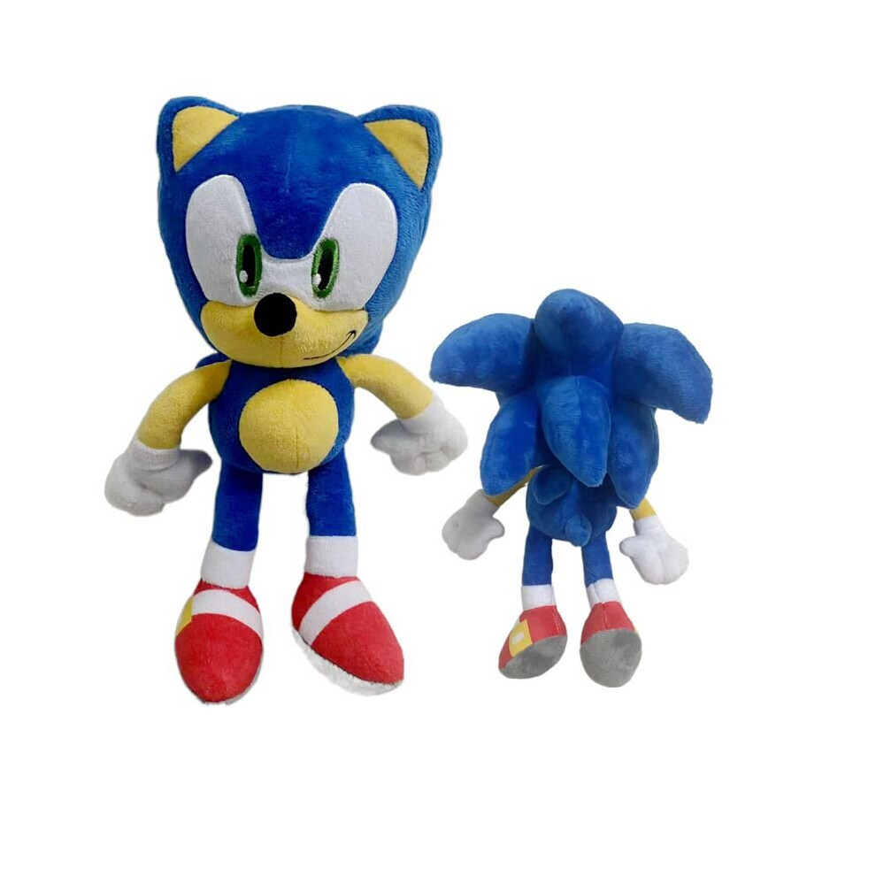 New (Blue) 30Cm Sonic Tails Shadow The Hedgehog Knuckles Toy Super Sonic Soft Plush Blue