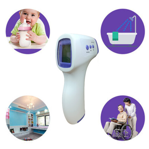 LED Three Color Display Non-Contact Forehead Infrared Thermometer Handheld 2