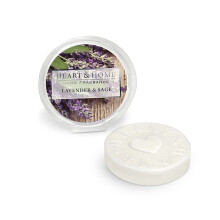 Heart & Home Lavender & Sage Round Wax Melt Scented Disc Use With Wax Warmer