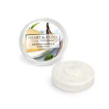 Heart & Home French Vanilla Round Wax Melt Scented Disc Use With Wax Warmer