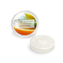 Heart & Home Citrus Crush Round Wax Melt Scented Disc Use With Wax Warmer