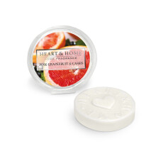 Heart & Home Pink Grapefruit Round Wax Melt Scented Disc Use With Wax Warmer