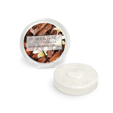 Heart & Home Sandalwood Round Wax Melt Scented Disc Use With Wax Warmer