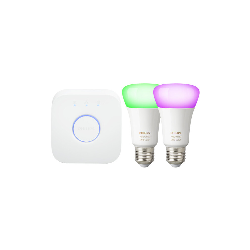 Philips Hue White & Colour Ambiance Mini Starter Kit (E27)