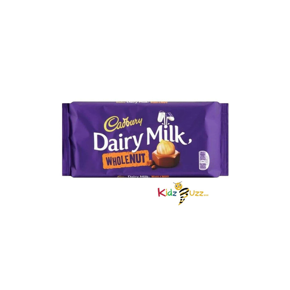 Cadbury Dairy Milk Whole Nut Bar (200g) - Pack of 2