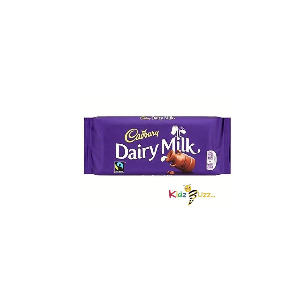 Cadbury Dairy Milk Chocolate Bar 17 x 110g Bars (Bulk Buy)