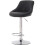 Single Black Milan Bar Stool, swivel height adjustable bar stool 2