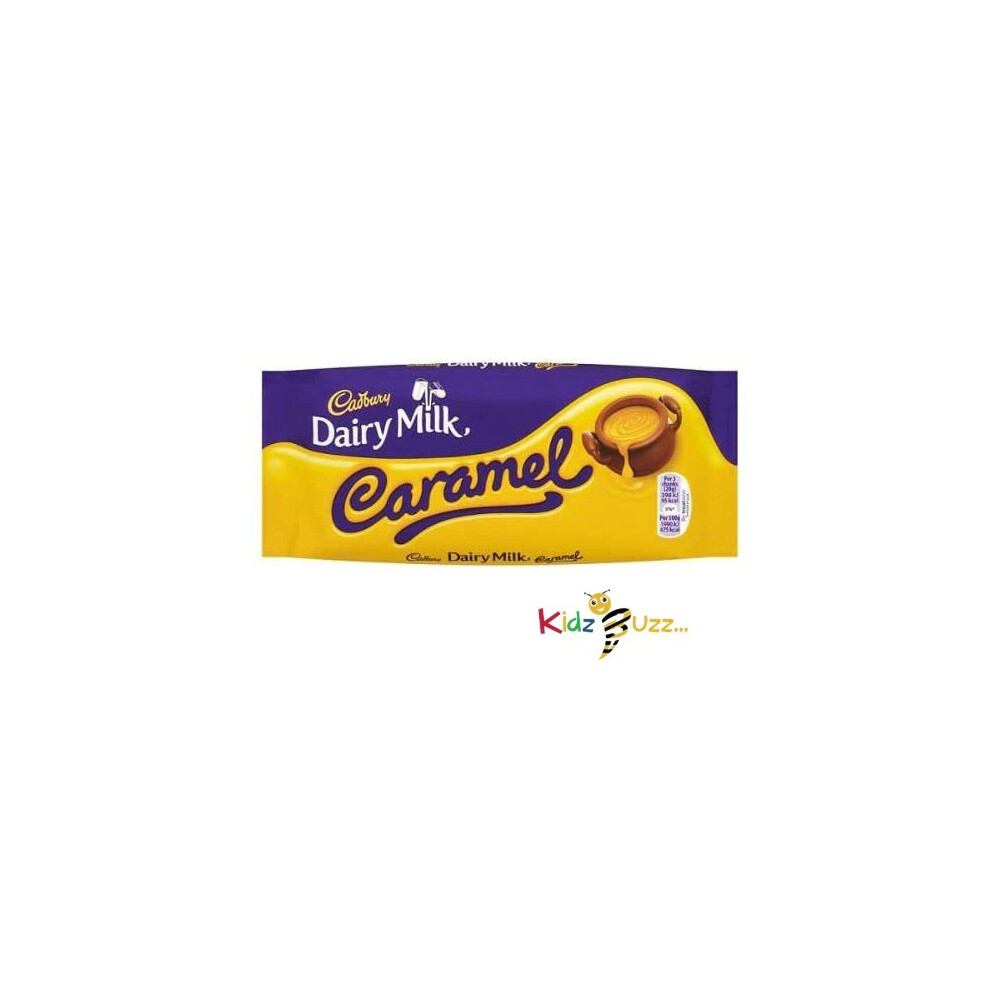 Cadbury Dairy Milk Caramel Chocolate Bar 120g (Pack of 13)