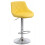 Single Yellow Milan Bar Stool, swivel height adjustable bar stool 1