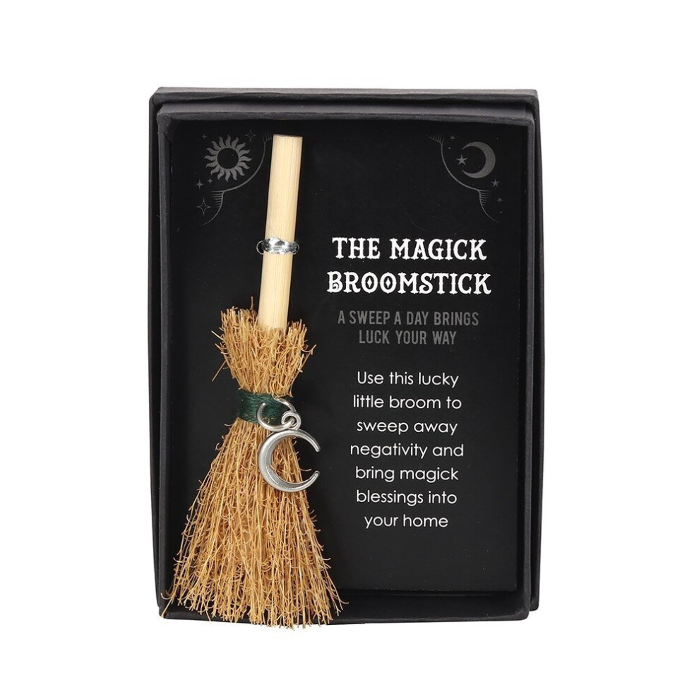 Something Different Crescent Moon Mini Magick Broomstick