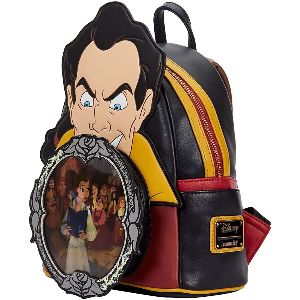 Loungefly Disney Villains Scene Gaston Womens Double Strap Shoulder Bag Purse