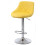 Single Yellow Milan Bar Stool, swivel height adjustable bar stool 2