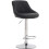 Single Black Milan Bar Stool, swivel height adjustable bar stool 1