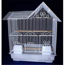 YML 1754WHT Villa Top Bird Cage in White