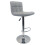 Single Grey "Modena" Faux Leather Bar Stool, swivel, height adjustable 1
