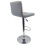 Single Grey "Modena" Faux Leather Bar Stool, swivel, height adjustable 3