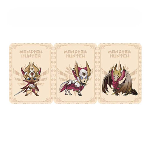 (3pcs Mini-B) MonsterHunter Rise:Sunbreak Amiibo Cards