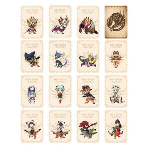 (15pcs Mini) MonsterHunter Rise：Sunbreak Amiibo Cards 1