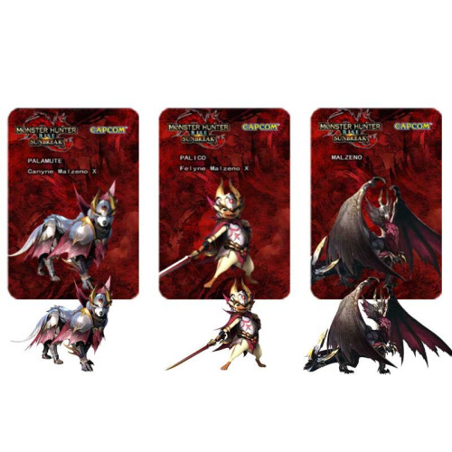 (3pcs Mini-A) MonsterHunter Rise：Sunbreak Amiibo Cards
