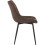 2X Luxury PU Leather Dining Reception Restaurant Dark Brown Chairs 2