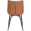 Set of 2 Luxury PU Leather Dining Reception Restaurant Brown Chairs 5