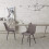 2X Luxury PU Leather Dining Reception Restaurant Dark Grey Chairs 9