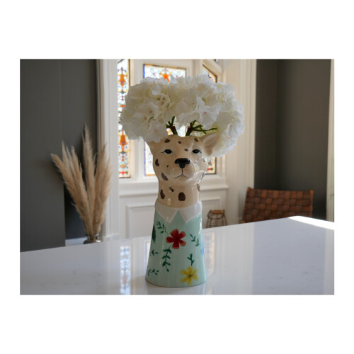 Contemporary Modern Ceramic Leopard Vase 1