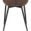 2X Luxury PU Leather Dining Reception Restaurant Dark Brown Chairs 3