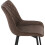2X Luxury PU Leather Dining Reception Restaurant Dark Brown Chairs 7