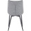 Set of 2 Luxury PU Leather Dining Reception Restaurant Grey Chairs 5