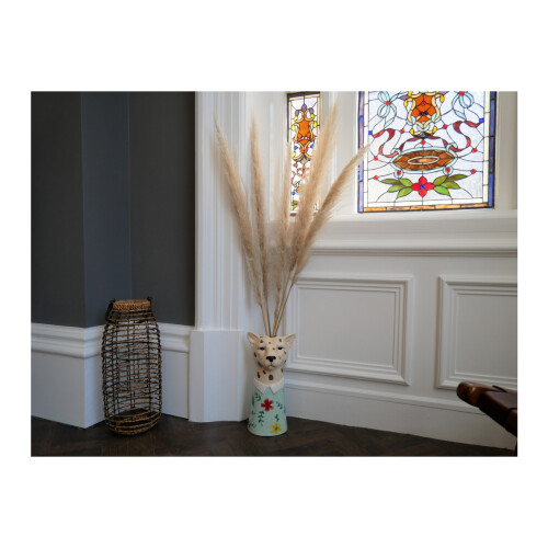 Contemporary Modern Ceramic Leopard Vase 2