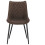 2X Luxury PU Leather Dining Reception Restaurant Dark Brown Chairs 4