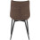 2X Luxury PU Leather Dining Reception Restaurant Dark Brown Chairs 8