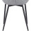 Set of 2 Luxury PU Leather Dining Reception Restaurant Grey Chairs 6
