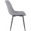 Set of 2 Luxury PU Leather Dining Reception Restaurant Grey Chairs 2