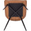 Set of 2 Luxury PU Leather Dining Reception Restaurant Brown Chairs 3