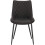 Set of 2 PU Leather Dining Reception Restaurant Anthracite Chairs 2
