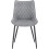 Set of 2 Luxury PU Leather Dining Reception Restaurant Grey Chairs 7