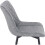 Set of 2 Luxury PU Leather Dining Reception Restaurant Grey Chairs 8