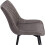 2X Luxury PU Leather Dining Reception Restaurant Dark Grey Chairs 4